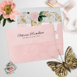 Sweet 16 Blush Pink Watercolor Butterfly Floral Envelope<br><div class="desc">Adorable, blush pink floral, sweet sixteen birthday party invitation envelope. Easy to personalize with your details. Please get in touch with me via chat if you have questions about the artwork or need customization. Check the collection for more items. PLEASE NOTE: For assistance on orders, shipping, product information, etc., contact...</div>
