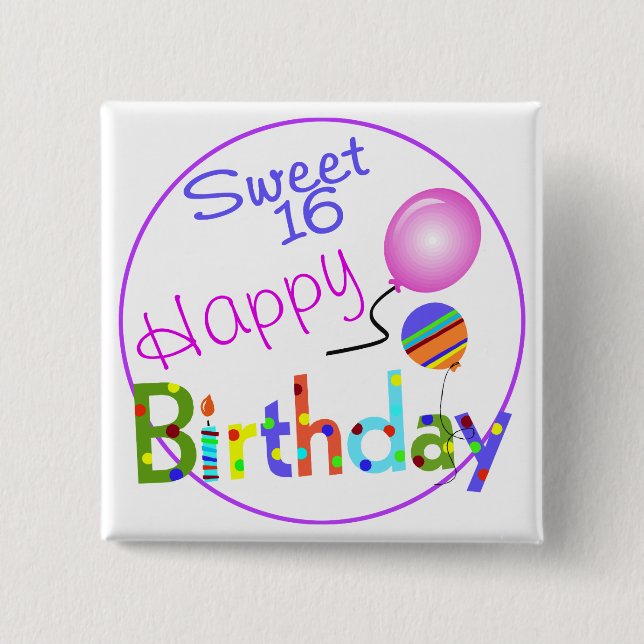 Sweet 16 button (Front)