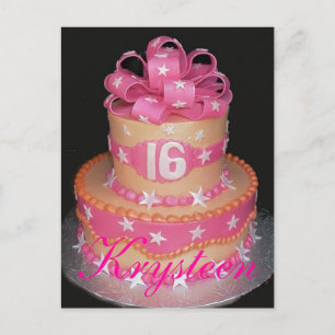 Sweet 16 Cake Picture Card