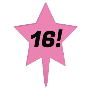 sweet 16  cake topper