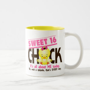Sweet 16 Chick 3 Two-Tone Coffee Mug