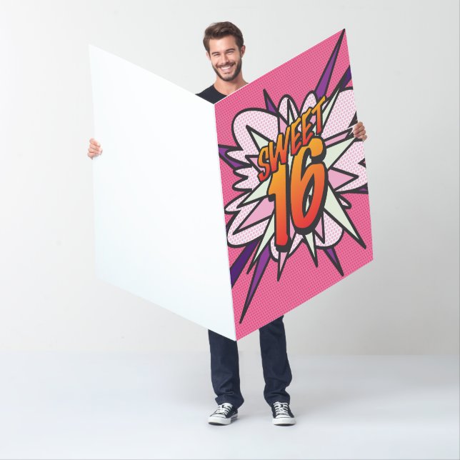 SWEET 16 Comic Book Pop Art Card (In Situ)