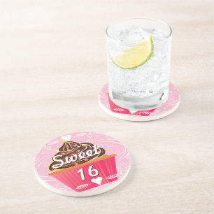Sweet 16 Cupcake Coasters