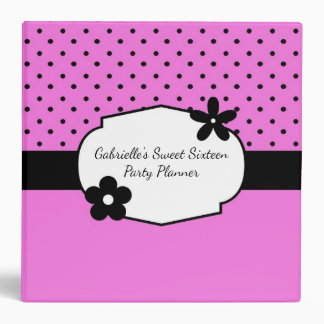 Sweet 16 Custom Birthday Party Planner Binder