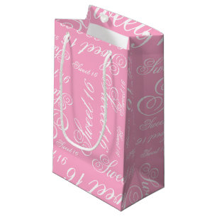 Sweet 16 Custom Color Small Gift Bag