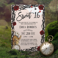 Sweet 16 Cute Alice in Wonderland Girl Birthday