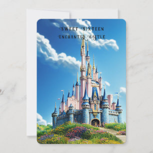 Sweet 16 Enchanted Castle Invitation