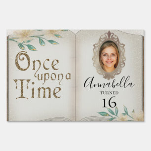 Sweet 16 Fairy Tale Princess Photo Sign