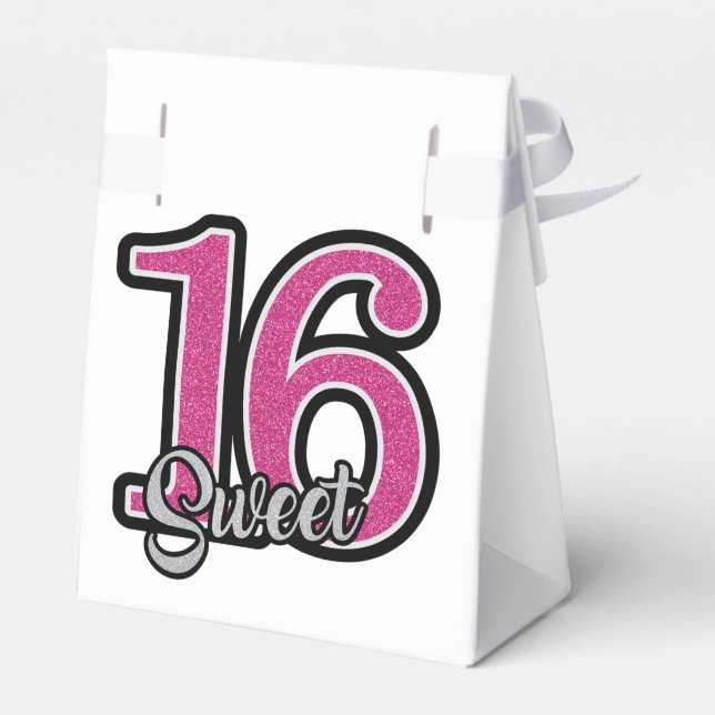 Sweet 16 favor box (Back Side)