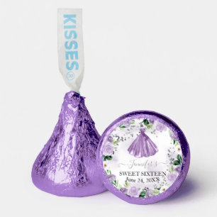 Sweet 16 Favor Purple Floral Dress
