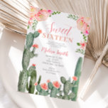 Sweet 16 Floral Cactus Succulent Birthday Girl  Invitation<br><div class="desc">Sweet 16 Floral Cactus Succulent Birthday Girl 
Wording can be changed into any occasion.</div>