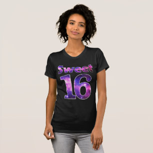 Sweet 16 Galaxy Stars Birthday Girl Party Shirt