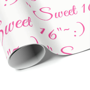 Sweet 16 Gift-Wrap Wrapping Paper