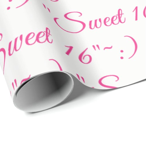 Sweet 16 Gift_Wrap Wrapping Paper