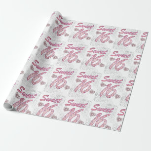 Sweet 16 Gift Wrapping Paper