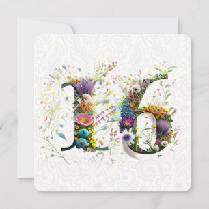 Sweet 16 Happy Birthday Wildflowers Text Card