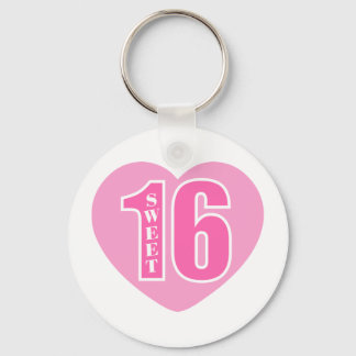 Sweet 16 (Heart) Keychain