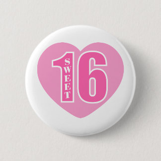 Sweet 16 (Heart) Pinback Button