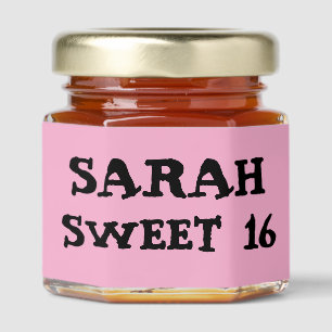 SWEET 16 HONEY PARTY FAVORS HONEY JAR FAVORS