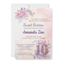 Sweet 16 Invitation