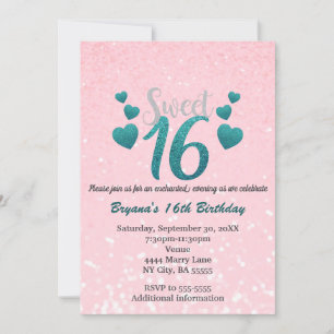 Sweet 16 invitation
