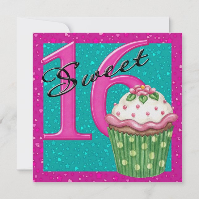 Sweet 16 invitation (Front)