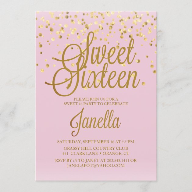 Sweet 16 Invitations Zazzle Com   Sweet 16 Invitations Rbf2c3504eaab4bbea055ac9e2208e279 Tcv4q 630 