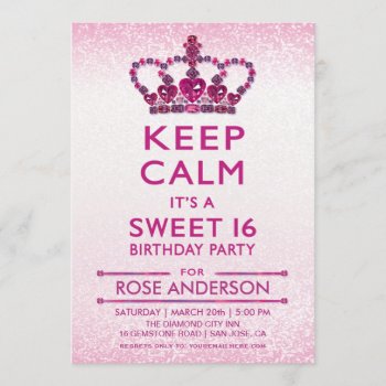 Sweet 16 Invitations | Gems  Jewels  Diamonds by Anything_Goes at Zazzle