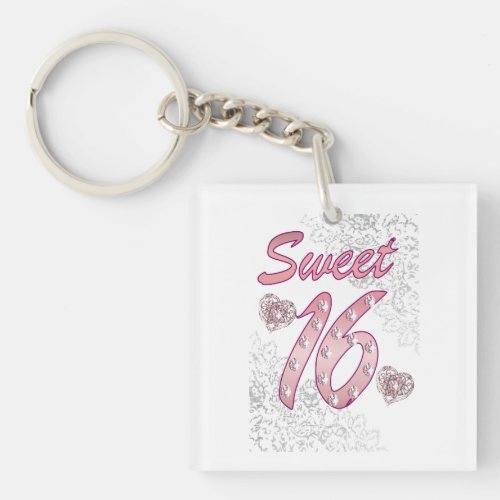 Sweet 16 key ring