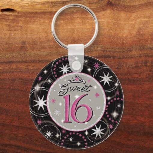 Sweet 16 Keychain Zazzle