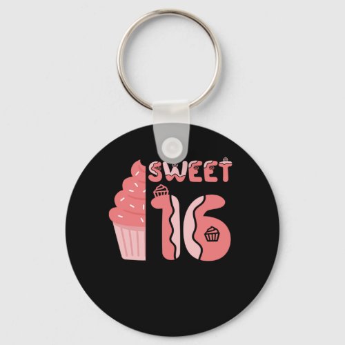 Sweet 16 keychain