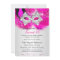 Sweet 16 Lace Mask Hot Pink Silver Masquerade