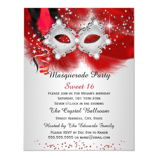 Masquerade Invitation Card 10