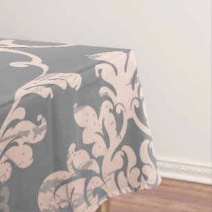 Sweet 16 Luxury Rose gold Damask Tablecloth