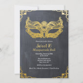 Sweet 16 Masquerade Ball Invitation (Front)