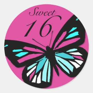 Sweet 16 Matching Butterfly Sticker