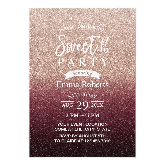 burgundy sweet 16