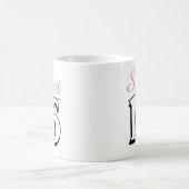Sweet 16 Modern Chic Pink Birthday Gift Coffee Mug (Center)