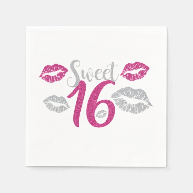 Sweet 16 napkins (Front)