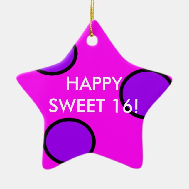 Sweet 16 Ornament (Front)
