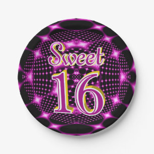 Sweet 16 paper plates
