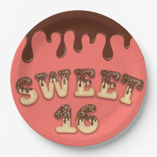 Sweet 16 paper plates