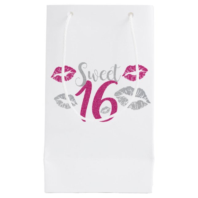 Sweet 16 Party Small Gift Bag (Front)