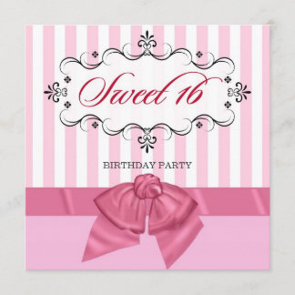 Sweet 16 - Personalized Birthday Party Invitations