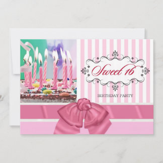 Sweet 16 - Personalized Birthday Party Invitations