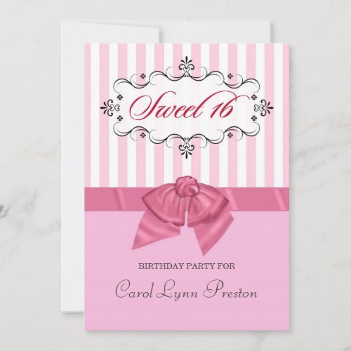 Sweet 16 - Personalized Birthday Party Invitations