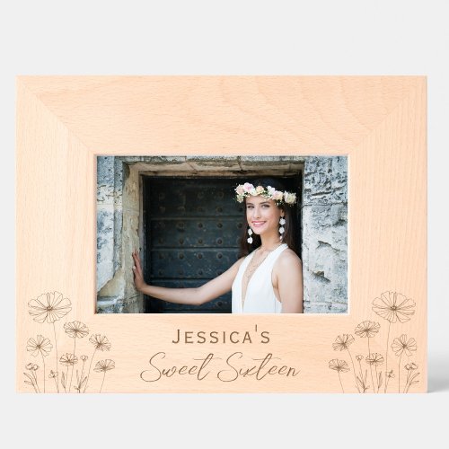 Sweet 16 Personalized Engraved Photo Frame