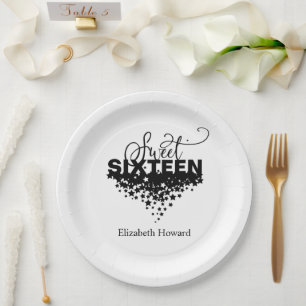 Sweet 16 Personalized Paper Plates