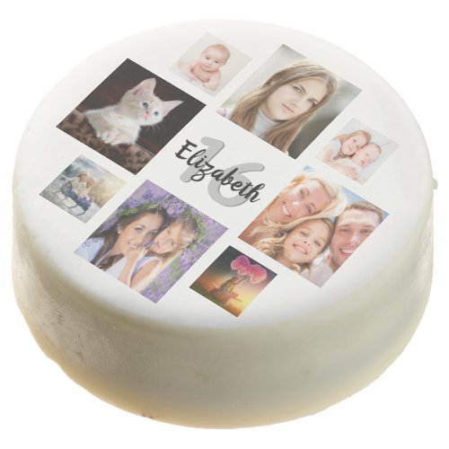 Sweet 16  photo collage girl white chocolate covered oreo