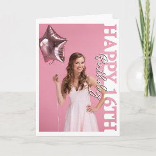 Sweet 16 Photo college Birthday Card